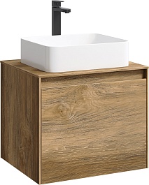 Aqwella Тумба с раковиной Mobi 60 дуб балтийский – фотография-1